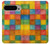 S4077 Aquarelle motif à carreaux colorés Etui Coque Housse pour Google Pixel 9 Pro XL