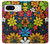 S4043 Fleurs colorées dessin animé Etui Coque Housse pour Google Pixel 8