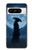 S4034 Nuit de lune de samouraï Etui Coque Housse pour Google Pixel 8 pro