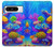 S4058 Aquarium coloré Etui Coque Housse pour Google Pixel 8 pro
