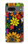 S4043 Fleurs colorées dessin animé Etui Coque Housse pour Google Pixel 7a