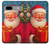 S4046 Joyeux Père Noël Etui Coque Housse pour Google Pixel 7a