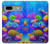 S4058 Aquarium coloré Etui Coque Housse pour Google Pixel 7a