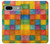 S4077 Aquarelle motif à carreaux colorés Etui Coque Housse pour Google Pixel 7a