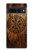 S4036 Boussole en bois viking Vegvisir Etui Coque Housse pour Google Pixel 7 Pro
