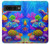 S4058 Aquarium coloré Etui Coque Housse pour Google Pixel 7 Pro
