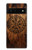 S4036 Boussole en bois viking Vegvisir Etui Coque Housse pour Google Pixel 6