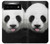 S4049 Panda mignon tirant la langue Etui Coque Housse pour Google Pixel 6