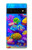 S4058 Aquarium coloré Etui Coque Housse pour Google Pixel 6