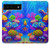 S4058 Aquarium coloré Etui Coque Housse pour Google Pixel 6