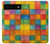 S4077 Aquarelle motif à carreaux colorés Etui Coque Housse pour Google Pixel 6