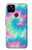 S4033 Typage tie-dye pastel Etui Coque Housse pour Google Pixel 4a 5G