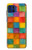 S4077 Aquarelle motif à carreaux colorés Etui Coque Housse pour Motorola One 5G