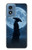 S4034 Nuit de lune de samouraï Etui Coque Housse pour Motorola Moto G Play 4G (2024)