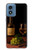 S4041 Vin de vieilles vignes Etui Coque Housse pour Motorola Moto G Play 4G (2024)