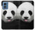 S4049 Panda mignon tirant la langue Etui Coque Housse pour Motorola Moto G Play 4G (2024)