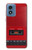 S4073 Cassette rouge vintage Graphique du joueur Etui Coque Housse pour Motorola Moto G Play 4G (2024)