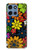 S4043 Fleurs colorées dessin animé Etui Coque Housse pour Motorola Moto G 5G (2025)