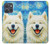 S4064 Chien souriant La Nuit étoilée de Van Gogh Etui Coque Housse pour Motorola Moto G Power (2025)