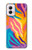 S4037 Motif zèbre coloré Etui Coque Housse pour Motorola Moto G Power 5G (2024)