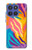 S4037 Motif zèbre coloré Etui Coque Housse pour Motorola Moto G Stylus 5G (2025,2026), Edge 60 Stylus