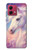 S4054 Licorne fantastique Etui Coque Housse pour Motorola Moto G84