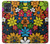 S4043 Fleurs colorées dessin animé Etui Coque Housse pour Motorola Moto G54