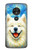 S4064 Chien souriant La Nuit étoilée de Van Gogh Etui Coque Housse pour Motorola Moto G7 Power