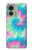 S4033 Typage tie-dye pastel Etui Coque Housse pour Motorola Edge (2023), Edge 40