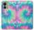 S4033 Typage tie-dye pastel Etui Coque Housse pour Motorola Edge (2023), Edge 40