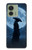 S4034 Nuit de lune de samouraï Etui Coque Housse pour Motorola Edge (2023), Edge 40