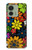 S4043 Fleurs colorées dessin animé Etui Coque Housse pour Motorola Edge (2023), Edge 40