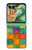 S4077 Aquarelle motif à carreaux colorés Etui Coque Housse pour Motorola Razr 60, Razr 2025