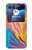 S4037 Motif zèbre coloré Etui Coque Housse pour Motorola Razr 40 Ultra