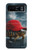 S4056 Tortue de Madagascar à bonnet rouge Etui Coque Housse pour Motorola Razr 40