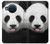 S4049 Panda mignon tirant la langue Etui Coque Housse pour Nokia X20