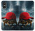 S4056 Tortue de Madagascar à bonnet rouge Etui Coque Housse pour Sony Xperia 10 VI