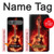 S0415 Graver guitare feu Etui Coque Housse pour Sony Xperia 10 VII