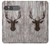 S2505 Tête de Renne Vieux bois Texture graphique Etui Coque Housse pour Sony Xperia 10 VII
