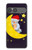 S2849 Mignon Lune Nuit Sleepy Chouette Etui Coque Housse pour Sony Xperia 10 VII