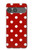 S2951 Rouge Pois Etui Coque Housse pour Sony Xperia 10 VII