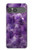 S3713 Graphique violet améthyste à quartz imprimé Etui Coque Housse pour Sony Xperia 10 VII