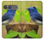S3839 Oiseau bleu du bonheur Oiseau bleu Etui Coque Housse pour Sony Xperia 10 VII