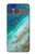 S3920 Couleur bleu océan abstrait émeraude mélangée Etui Coque Housse pour Sony Xperia 10 VII