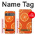 S3946 Motif orange sans couture Etui Coque Housse pour Sony Xperia 10 VII