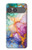 S4001 Lilas abstrait multicolore, émeraude Etui Coque Housse pour Sony Xperia 10 VII, 10 VIII