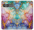 S4001 Lilas abstrait multicolore, émeraude Etui Coque Housse pour Sony Xperia 10 VII, 10 VIII