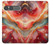 S4012 Veines dorées en marbre rouge Etui Coque Housse pour Sony Xperia 10 VII