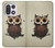 S0360 café Chouette Etui Coque Housse pour OnePlus 15
