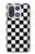 S1611 Échiquier Damier Noir Blanc Etui Coque Housse pour OnePlus 15